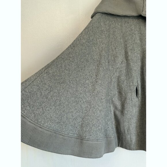 Free People Women’s Gray Wool Blend Swing Jacket Size M Boho Quiet Luxury Layer - Picture 5 of 11